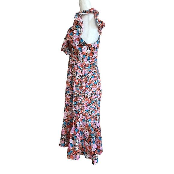 La Maison Talulah Cloud Nine Midi Dress in Multicolor XLarge Womens Floral - Picture 7 of 14